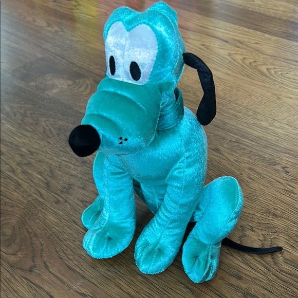 Disney Pluto Plush Dog Stuffed Animal Turquoise Blue Shop Disney Toy - Picture 1 of 9